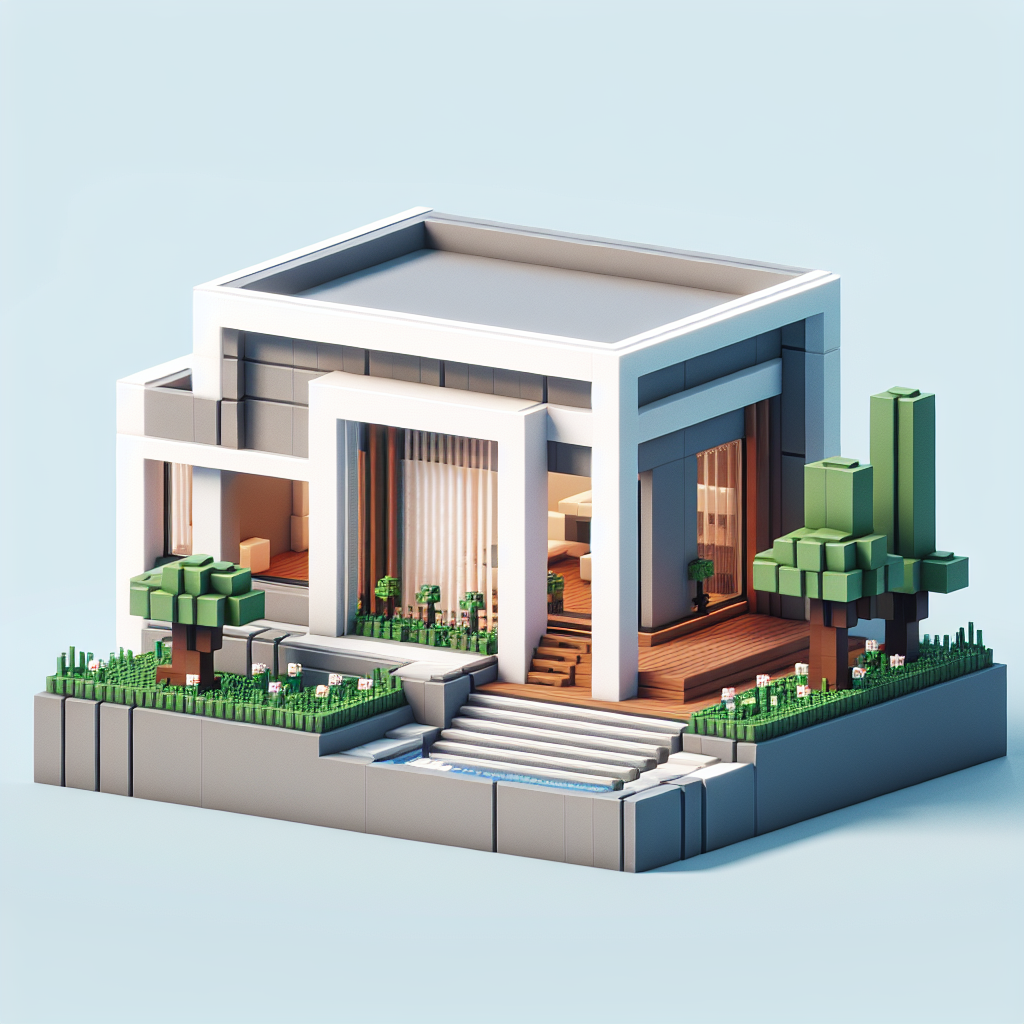 Panduan Membangun Rumah Minecraft Modern yang Sederhana namun Cantik